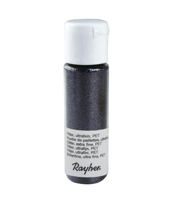 Poudre de paillettes gris acier