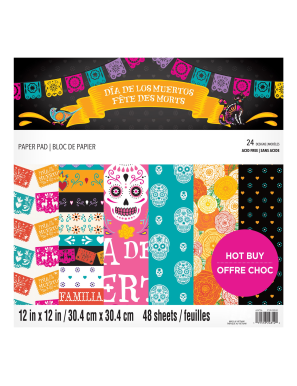 Bloc de 48 feuilles Day of the dead Craft SMITH