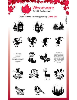 18 Tampons transparents Noël