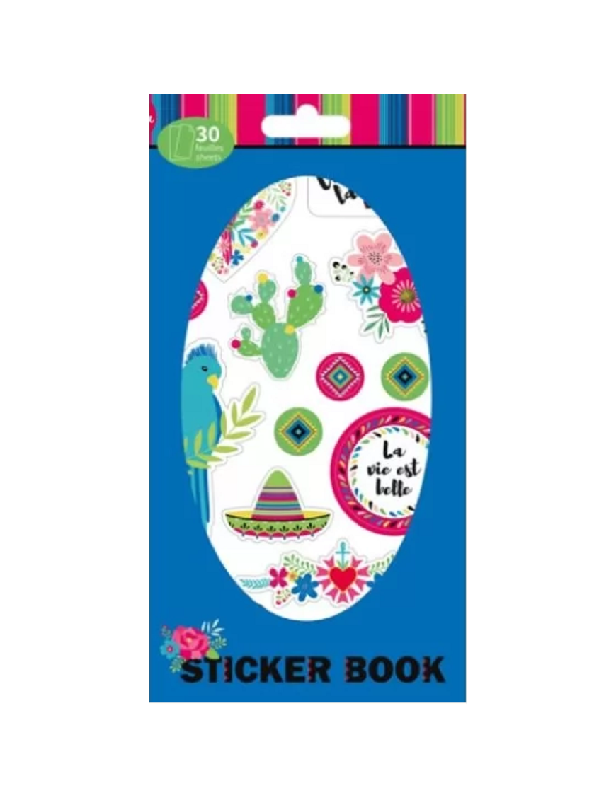 Livret de 30 feuilles de stickers "Viva la vida" ARTEMIO