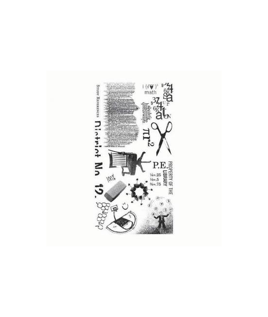 Transfert rub on academic noir BASICGREY