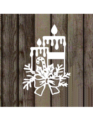 Die Noël - 2 bougies et leur déco de Noël
