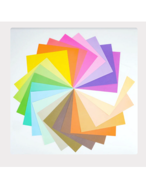 Pochette de 48 feuilles unies 30,5cm x 30,5cm Dovecraft