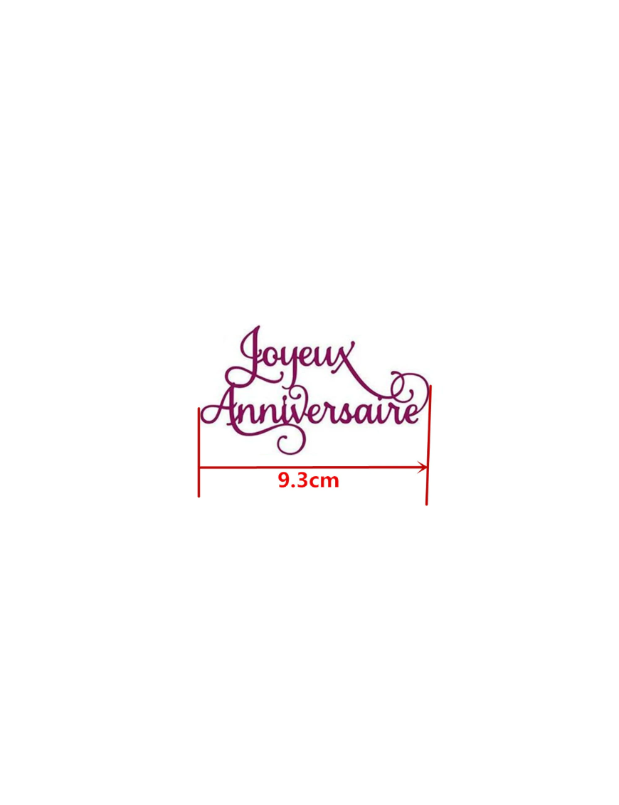 Die texte "Joyeux Anniversaire"