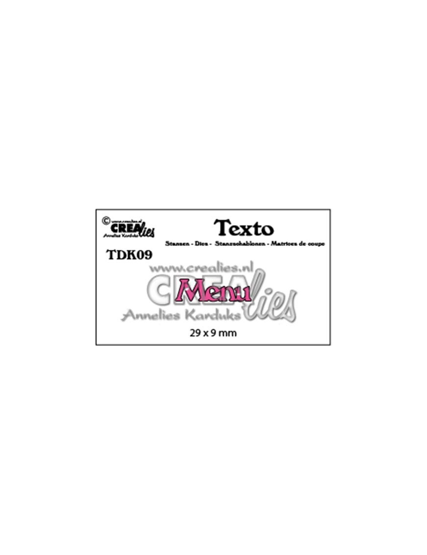 Die texte "Menu"
