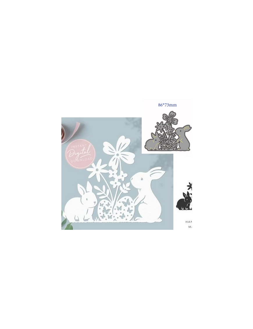 Die les lapins ont trouvés les oeufs de Pâques