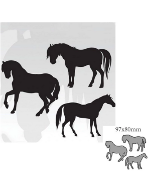 3 Dies chevaux au repos