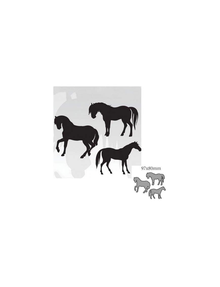 3 Dies chevaux au repos