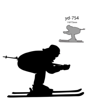Die skieur alpin en descente