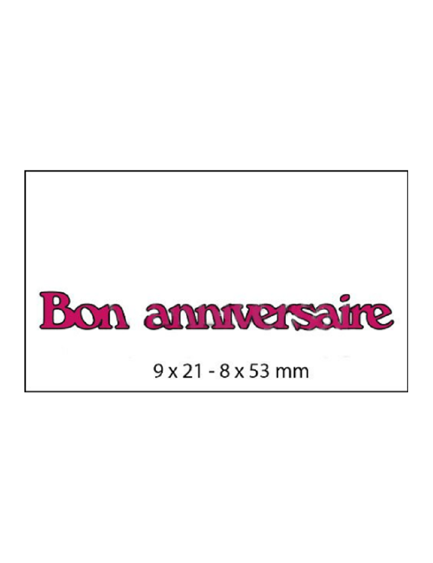 Die texte "Bon anniversaire"