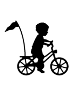 Die petit garçon sur son vélo