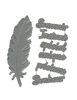 Dies scrapbooking belle plume
