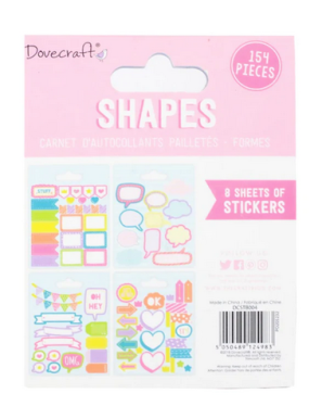 154 stickers étiquettes DOVECRAFT