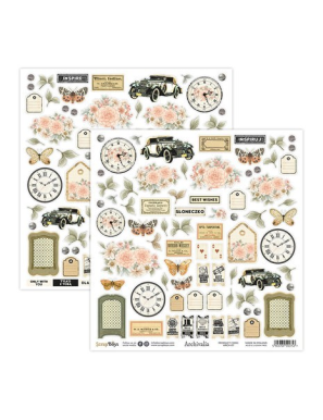 Pochette de 12 feuilles "Souvenirs"