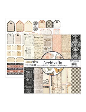 Pochette de 12 feuilles "Souvenirs"