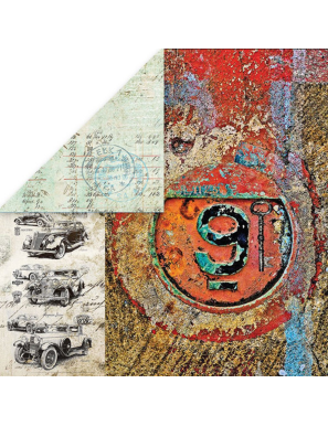 Bloc de 12 feuilles L'univers des hommes Craft and you design