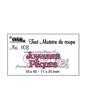 Die texte "Joyeuses Pâques"