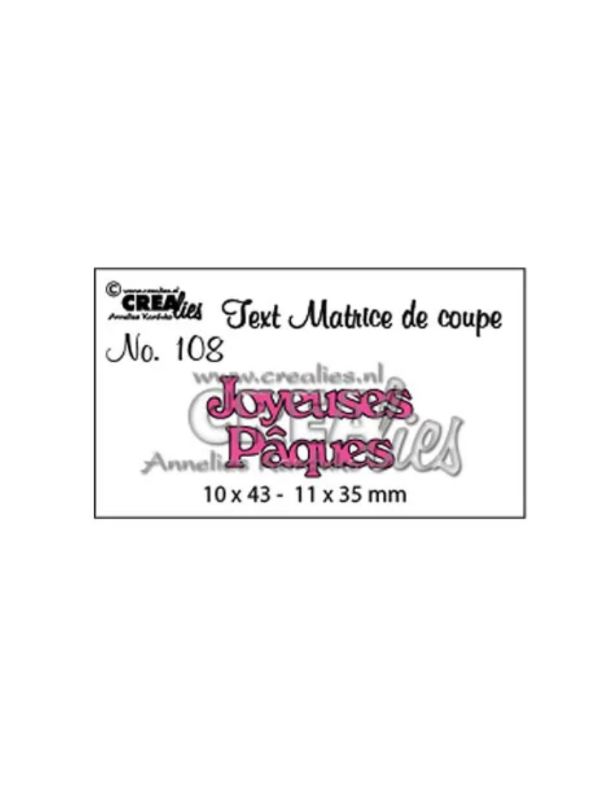 Die texte "Joyeuses Pâques"