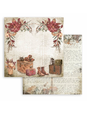 Pochette de 10 feuilles recto verso notre chemin Stamperia