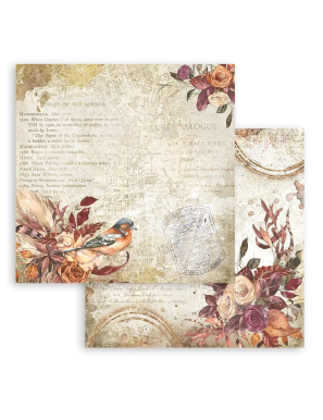 Pochette de 10 feuilles recto verso notre chemin Stamperia