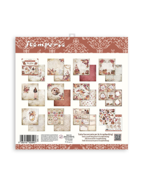 Pochette de 10 feuilles recto verso notre chemin Stamperia