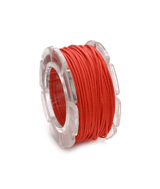 Cordon ciré 0,6cm / 10m rouge