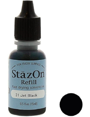 Recharge pour coussin encreur noir STAZON