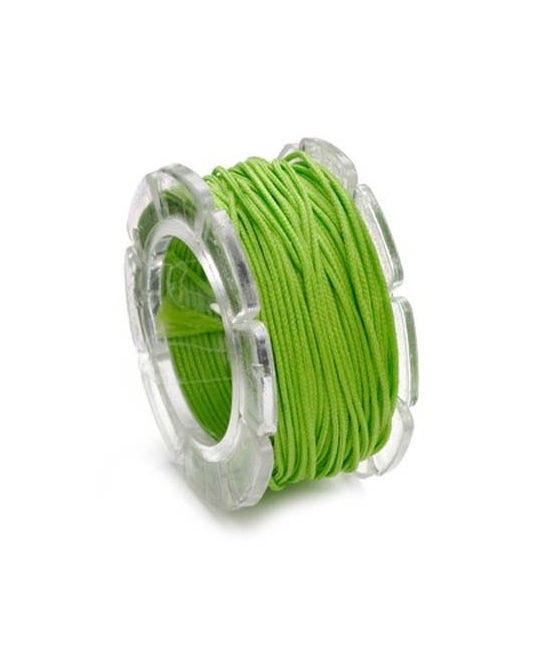 Cordon ciré 0,6cm / 10m vert