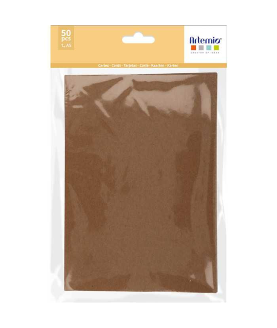 50 menus kraft A5 ARTEMIO