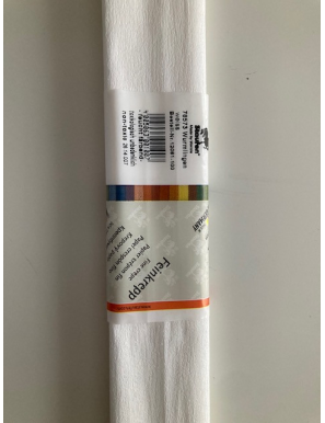 Papier crépon blanc 50cm x 2,5m STAUFEN