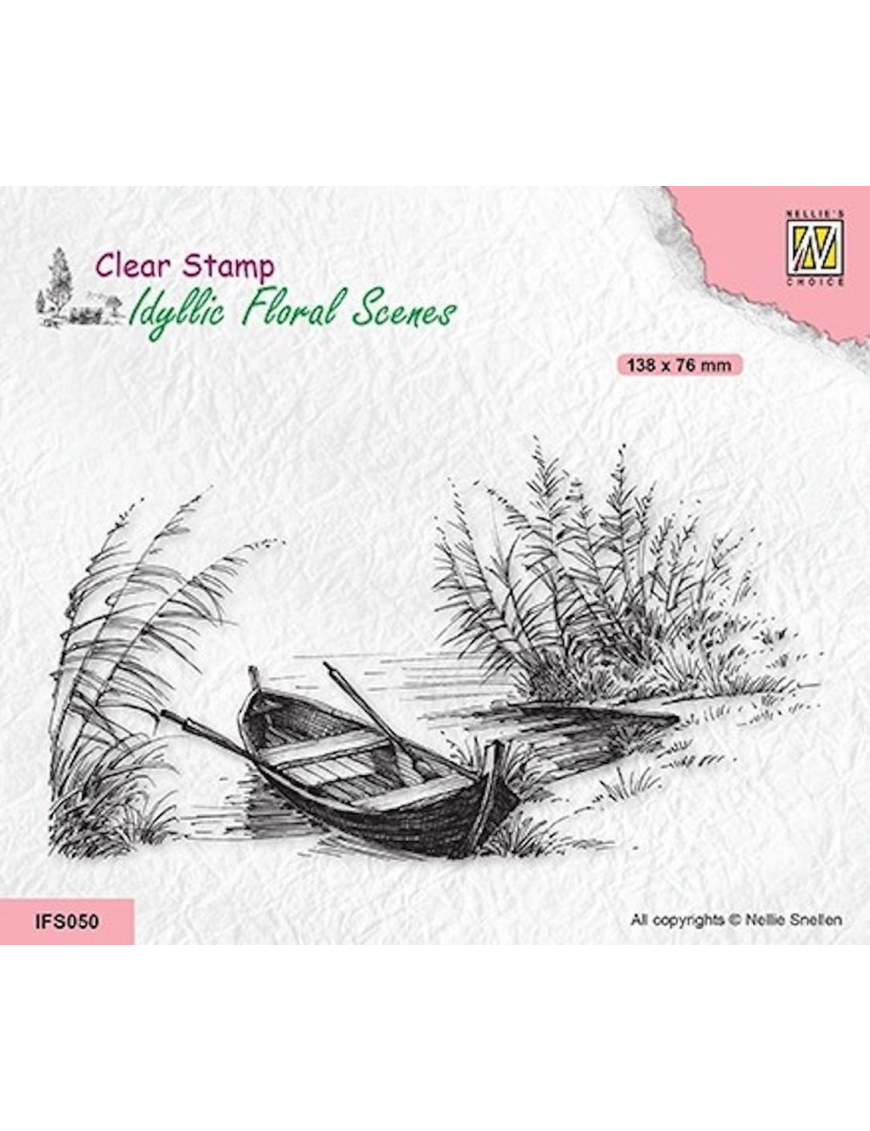 Tampon transparent barque du pêcheur NELLIE SNELLEN