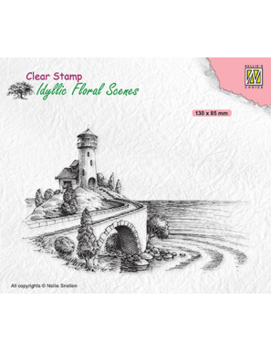Tampon transparent phare au bord de la mer NELLIE SNELLEN