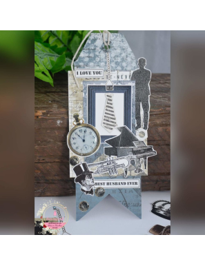 Bloc de 24 feuilles recto My gentleman Dress my craft