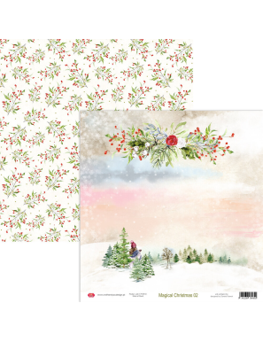 Bloc de 12 feuilles recto verso Magical Christmas CRAFT AND YOU DESIGN