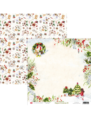 Bloc de 12 feuilles recto verso Magical Christmas CRAFT AND YOU DESIGN