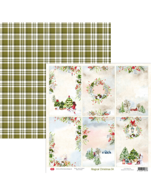 Bloc de 12 feuilles recto verso Magical Christmas CRAFT AND YOU DESIGN