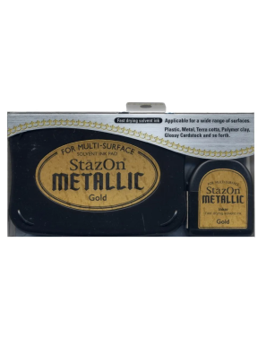 Encre Stazon métallic doré