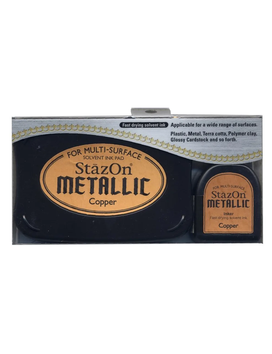 Encre Stazon métallic cuivre