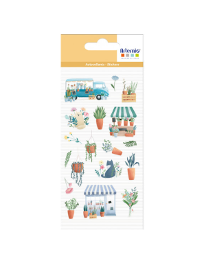 Stickers transparents life is sample plantes  ARTEMIO