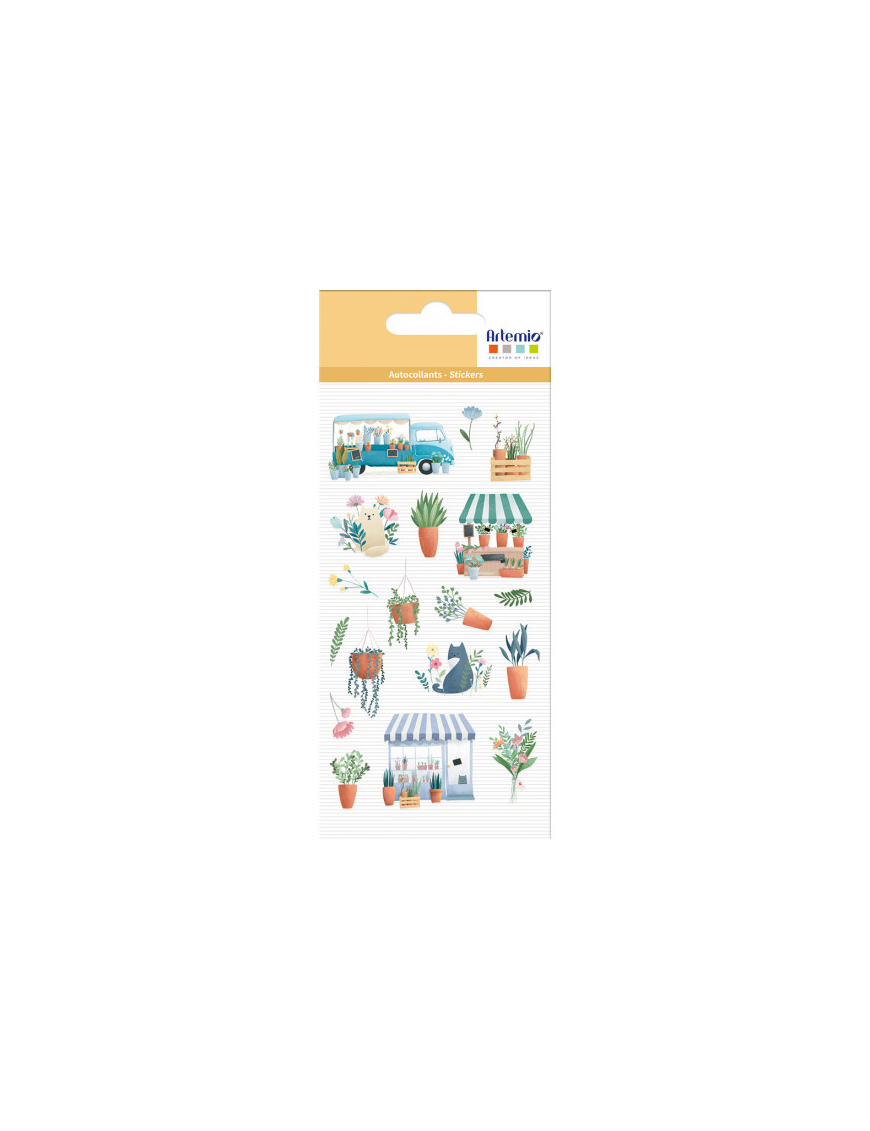 Stickers transparents life is sample plantes  ARTEMIO