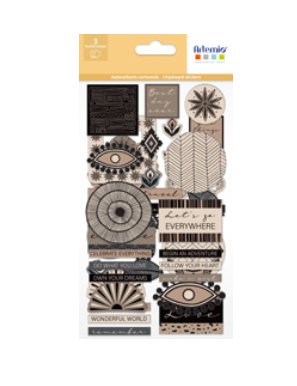 3 Feuilles de chipboard Boho ARTEMIO