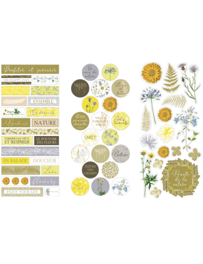 3 Feuilles de stickers Botanica ARTEMIO