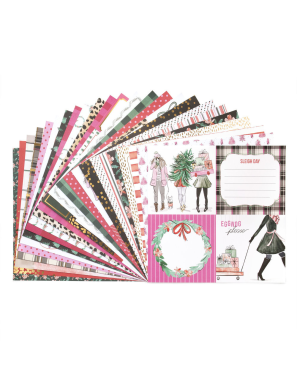 Bloc de 48 feuilles recto Miss Claus Craft Smith