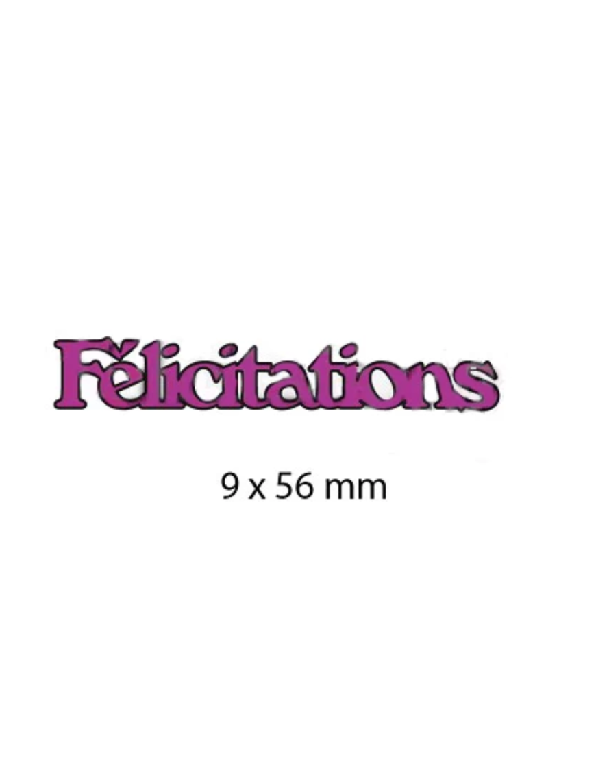 Die texte "Féliciatations"