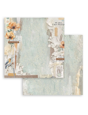 Pochette de 10 feuilles recto verso Stamperia Secret diary