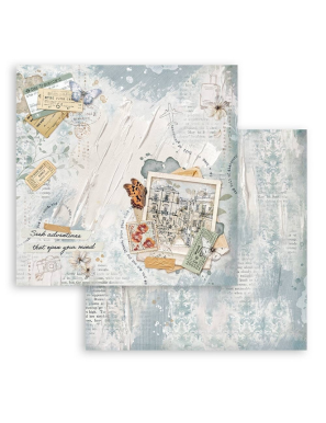 Pochette de 10 feuilles recto verso Stamperia Secret diary