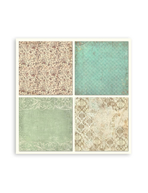 Pochette de 22 feuilles recto Stamperia Brocante