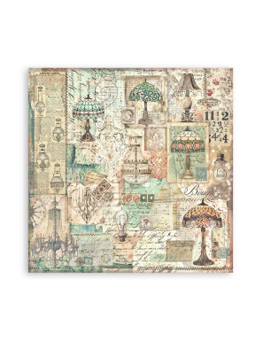 Pochette de 22 feuilles recto Stamperia Brocante