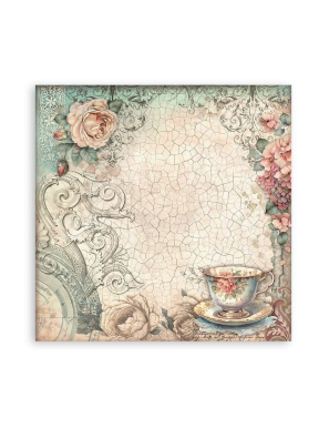 Pochette de 22 feuilles recto Stamperia Brocante