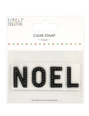 Tampon transparent texte"Noël" SIMPLY CREATIVE